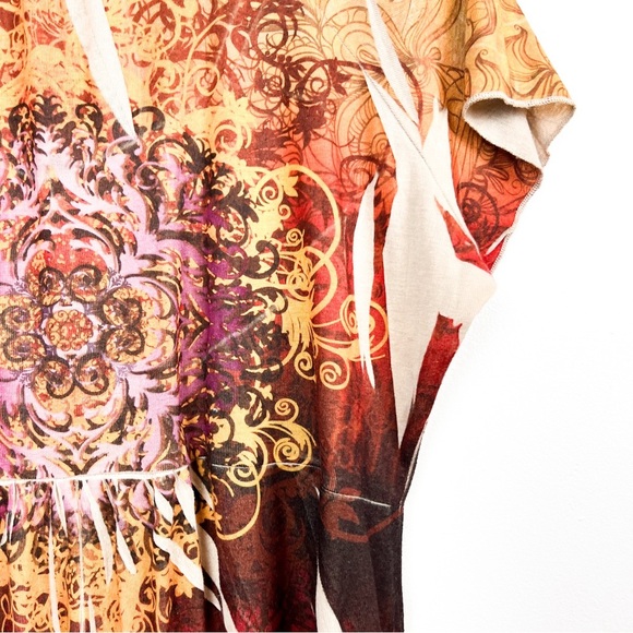 Unity World Wear Unique Brown & Orange Short Sleeve - Picture 9 of 11